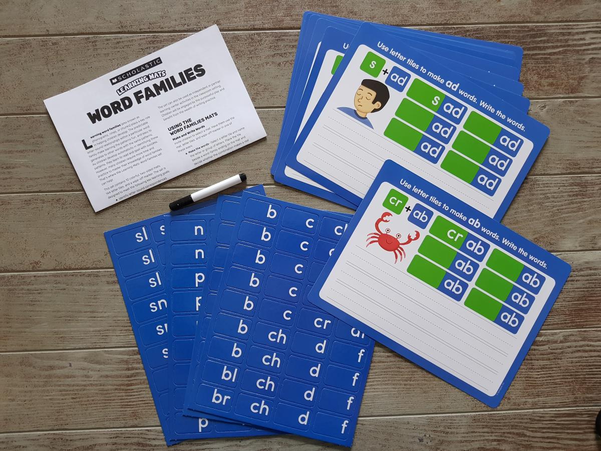 Learning Mats Word Families купить в интернетмагазине Booklavka
