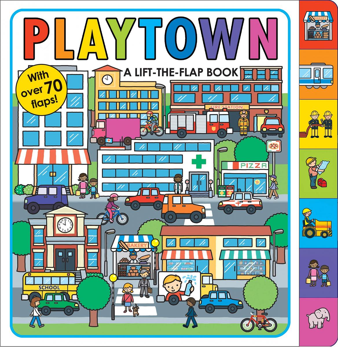 There are shops in the city. Lift-the-Flap book. Roger Priddy books. Playtown картинки. Priddy Roger "Playtown: Farm".