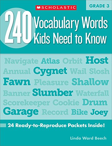 240 Vocabulary Words Kids Need To Know Grade 3 Booklavka 
