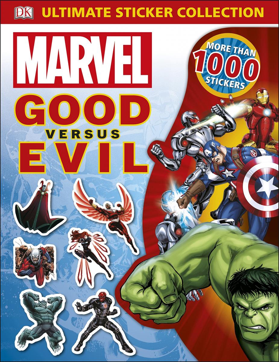 Герой возрастное ограничение. Стикеры Marvel versus. The Marvel book dk. Evil vs good монета. Ultimate Sticker book. Bugs.