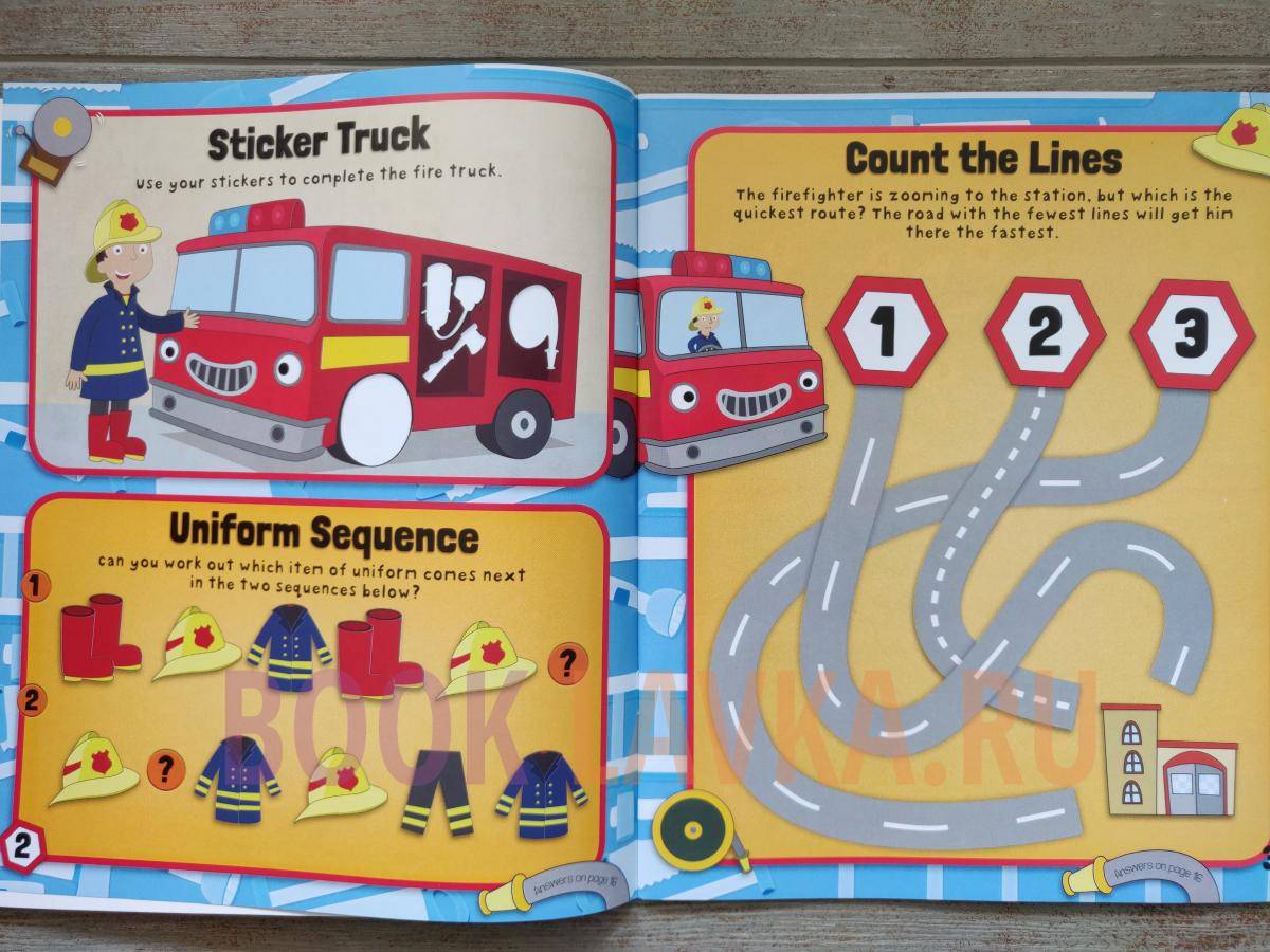 At The Fire Station Funtime Sticker Book – купить в интернет-магазине ...