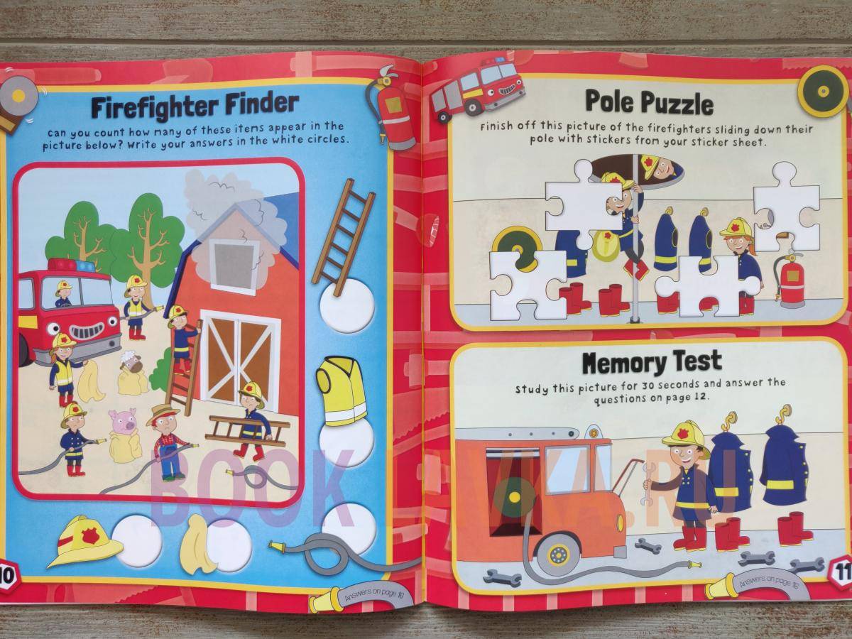 At The Fire Station Funtime Sticker Book – купить в интернет-магазине ...